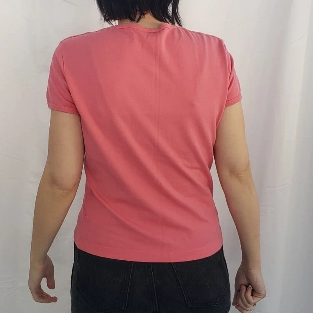 Lacoste Pink‎ Cotton Tee